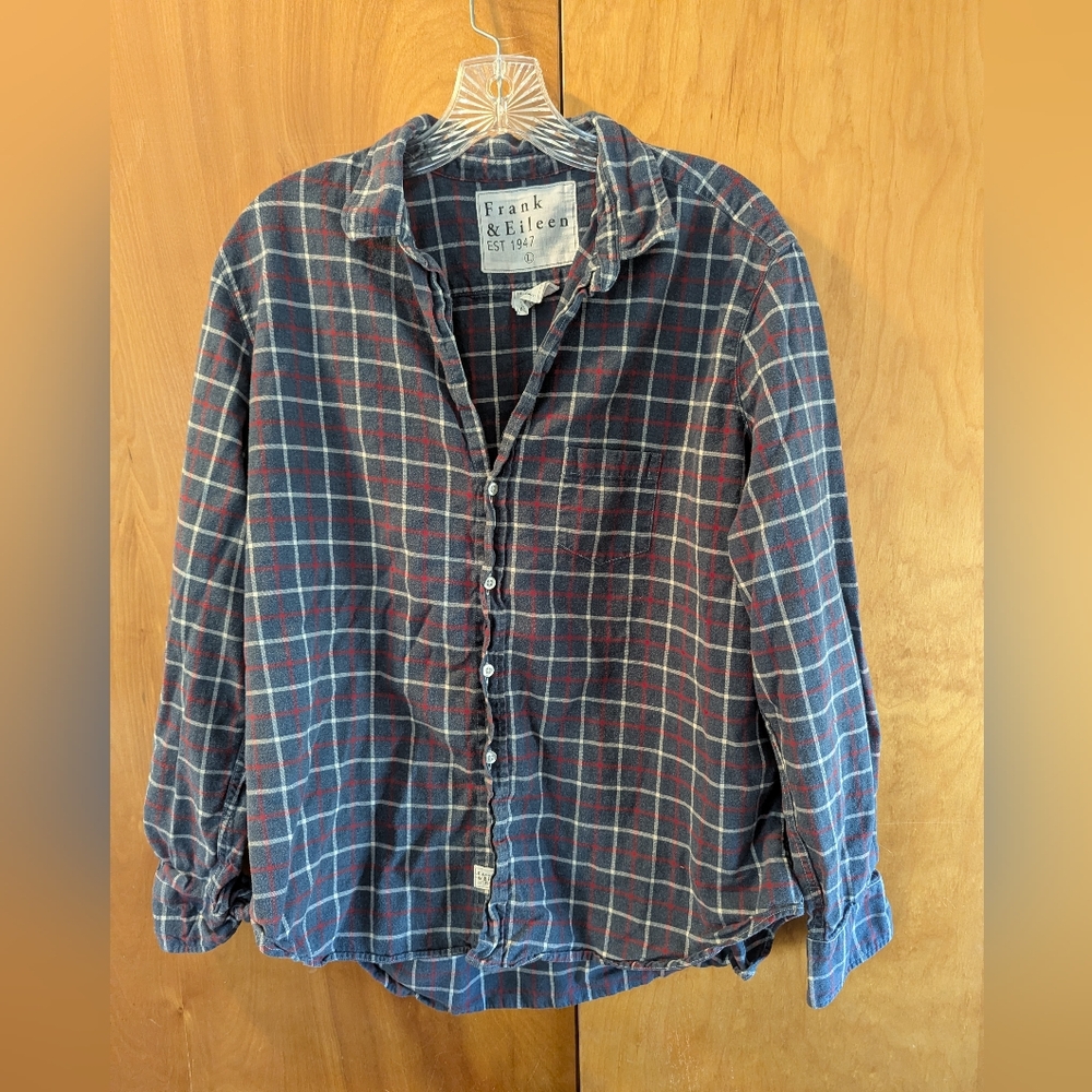 Frank & Eileen Men's Blue Plaid Shirt
